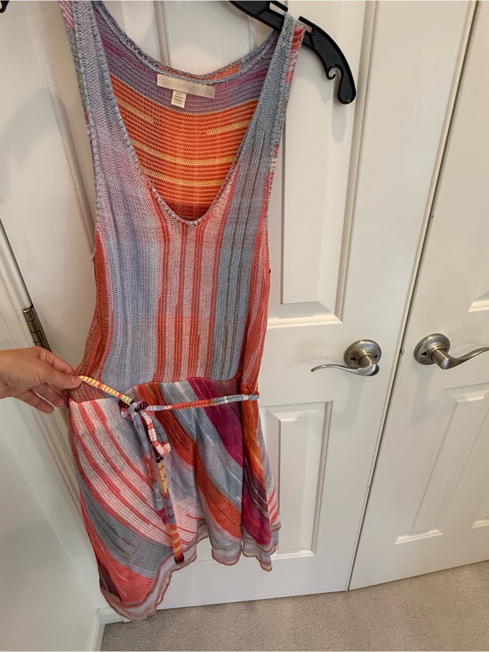 Anthropology Striped Sleeveless Summer Dress